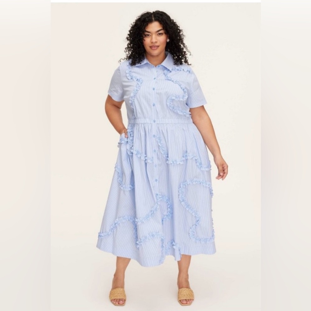 Kate Spade Light Blue Midi Dress